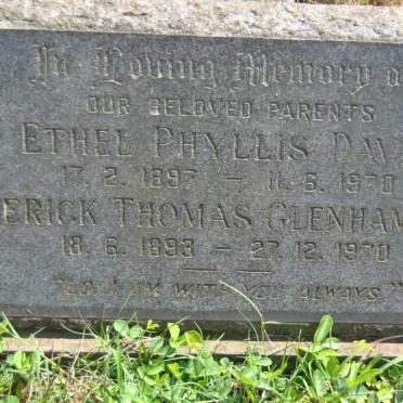 DAVIS Frederick Thomas Glenham 1893-1970 &amp; Ethel Phyllis 1897-1970