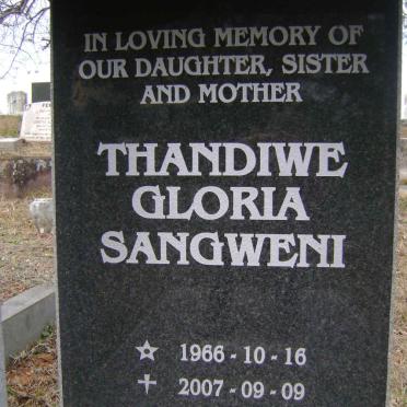 DLAMINI Thandiwe Gloria Sangweni 1966-2007