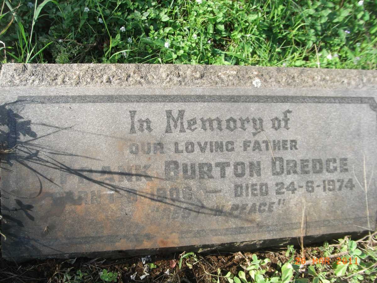 DREDGE Frank Burton 1906-1974