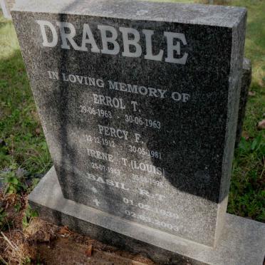 DRABBLE Percy F. 1912-1981 :: DRABBLE Basil R.T. 1939-2003 :: DRIBBLE Irene T. 1943-1998