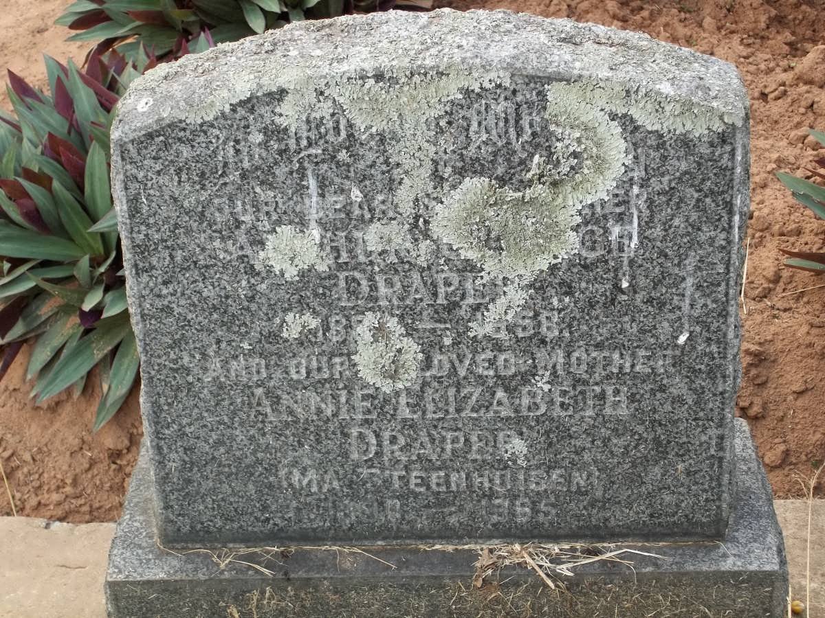 DRAPER Arthur George -1958 &amp; Annie Elizabeth -1965