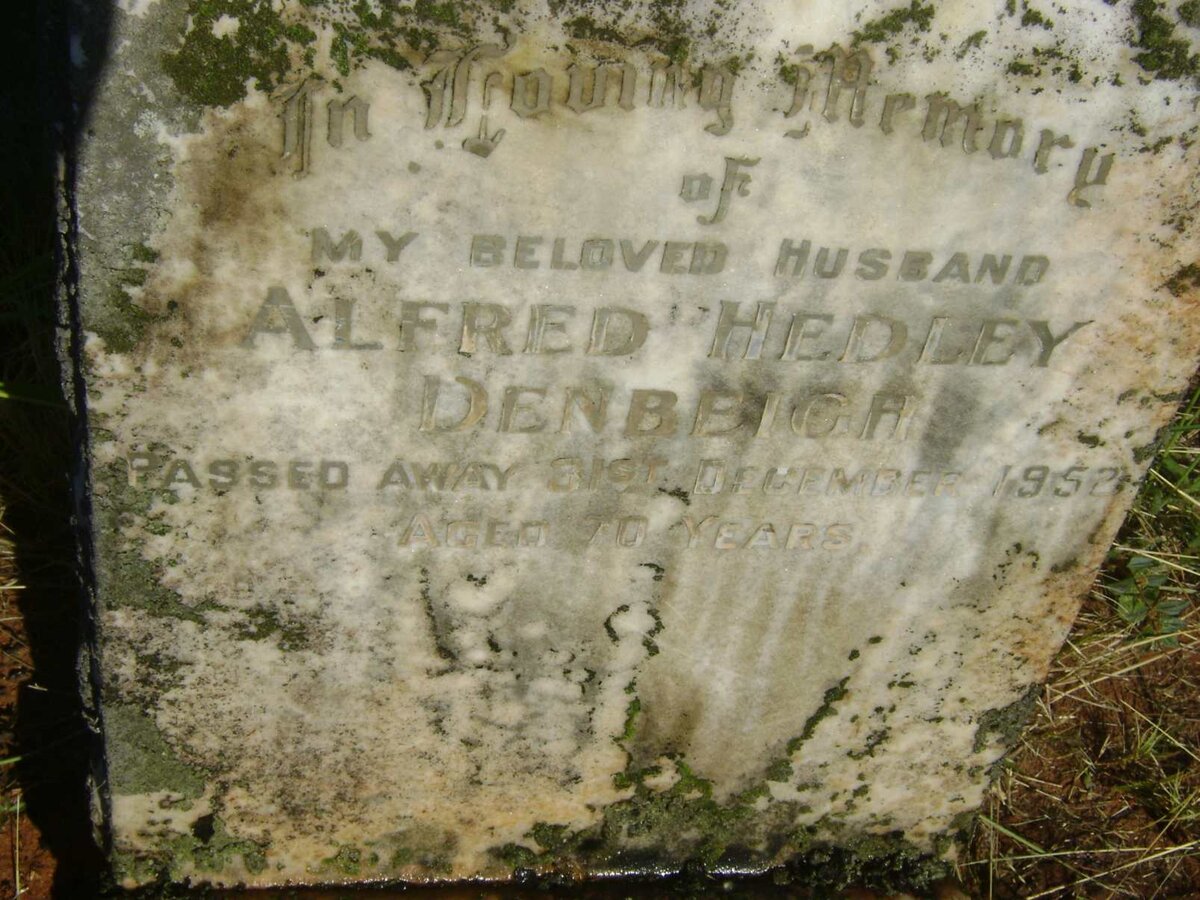 DENBEIGH Alfred Hedley -1952