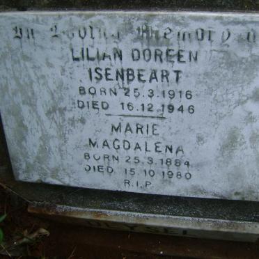 DEYSEL Marie Magdalena 1884-1980 :: DEYSEL Lilian Doreen Isenbeart 1916-1946