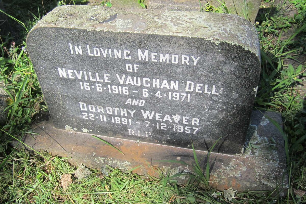 DELL Neville Vaughan 1916-1971 &amp; Dorothy WEAVER 1891-1957