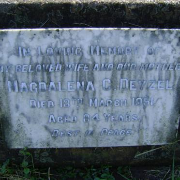DEYSEL Magdalena C. -1951
