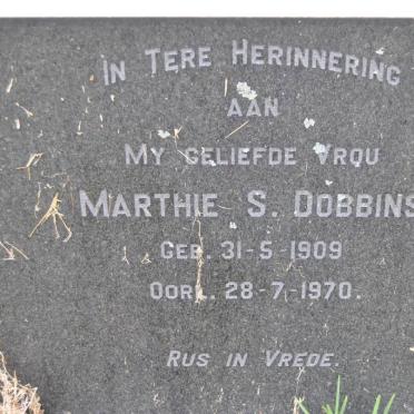 DOBBINS Marthie S. 1909-1970