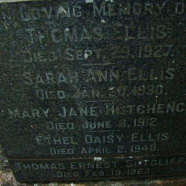 ELLIS ::  HUTCHENCE :: SUTCLIFFE