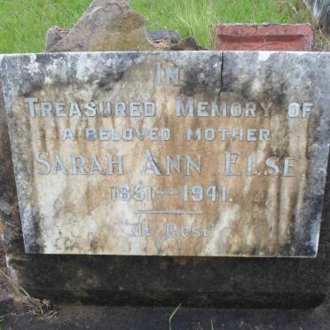 ELSE Sarah Ann 1851-1941