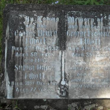 ELLIOTT George Henry -1932 &amp; Sylvia Daisy -1961 :: ELLIOTT George Frederick -1951