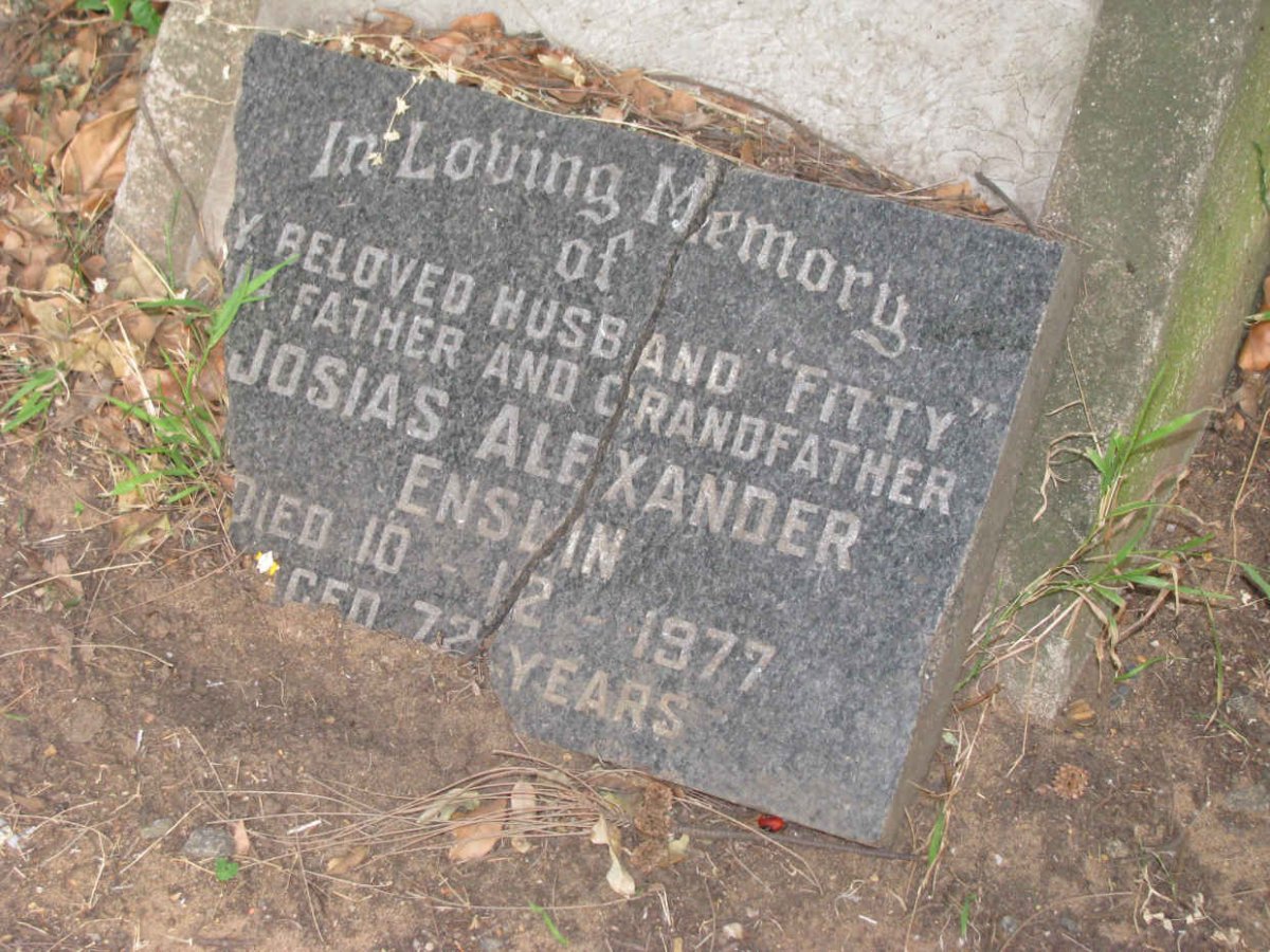 ENSLIN Josias Alexander -1977