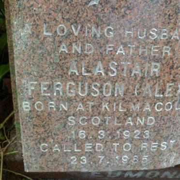 EDMONDS Alastair Ferguson 1923-1985