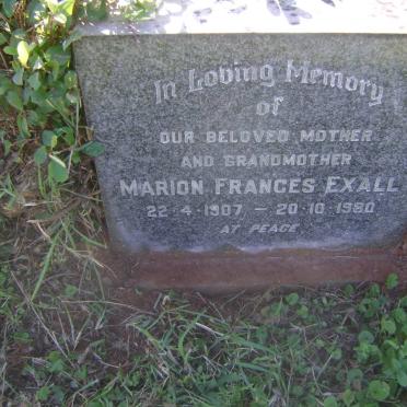 EXALL Marion Frances 1907-1980