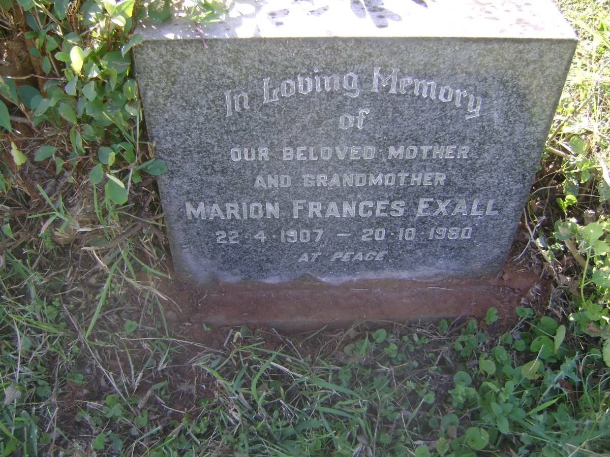 EXALL Marion Frances 1907-1980