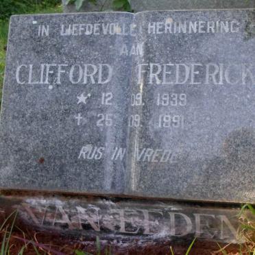 EEDEN Clifford Frederick, van 1939-1991