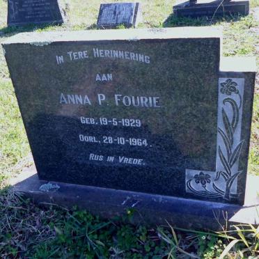 FOURIE Anna P. 1929-1964