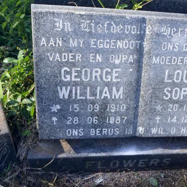 FLOWERS George William 1910-1987 &amp; Louisa Sophia 1918-1999