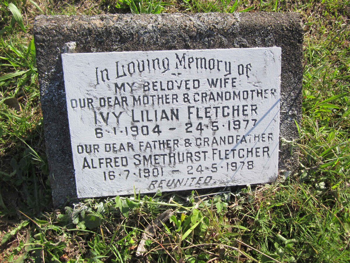 FLETCHER Alfred Smethhurst 1901-1978  &amp; Ivy Lilian 1904-1977