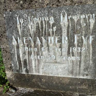 FYFE Alexander -1932