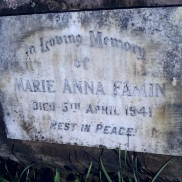 FAMIN Marie Anna -1941