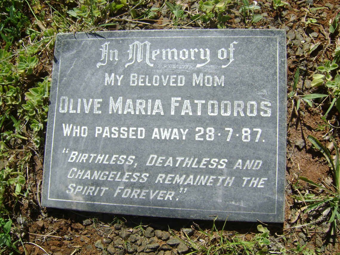 FATOOROS Estathus -1946 &amp; Elise -1961 :: FATOOROS Peter 1914-1987