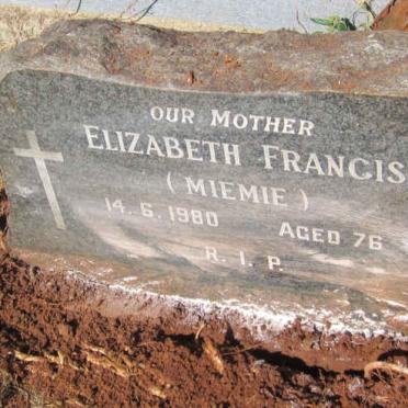 FRANCIS Catherine Elizabeth Francis -1980