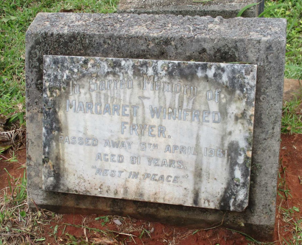 FRYER Margaret Winifred -1961