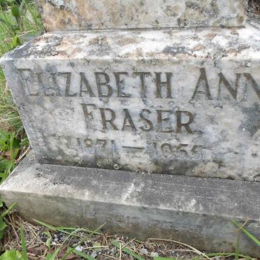 FRASER Elizabeth Ann 1871-1955 