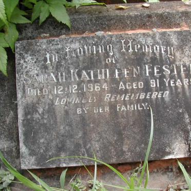 FESTER Sarah Kathleen -1964