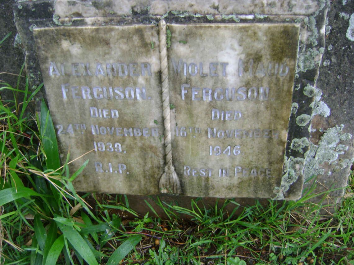 FERGUSON Alexander -1939 &amp; Violet Maud -1946