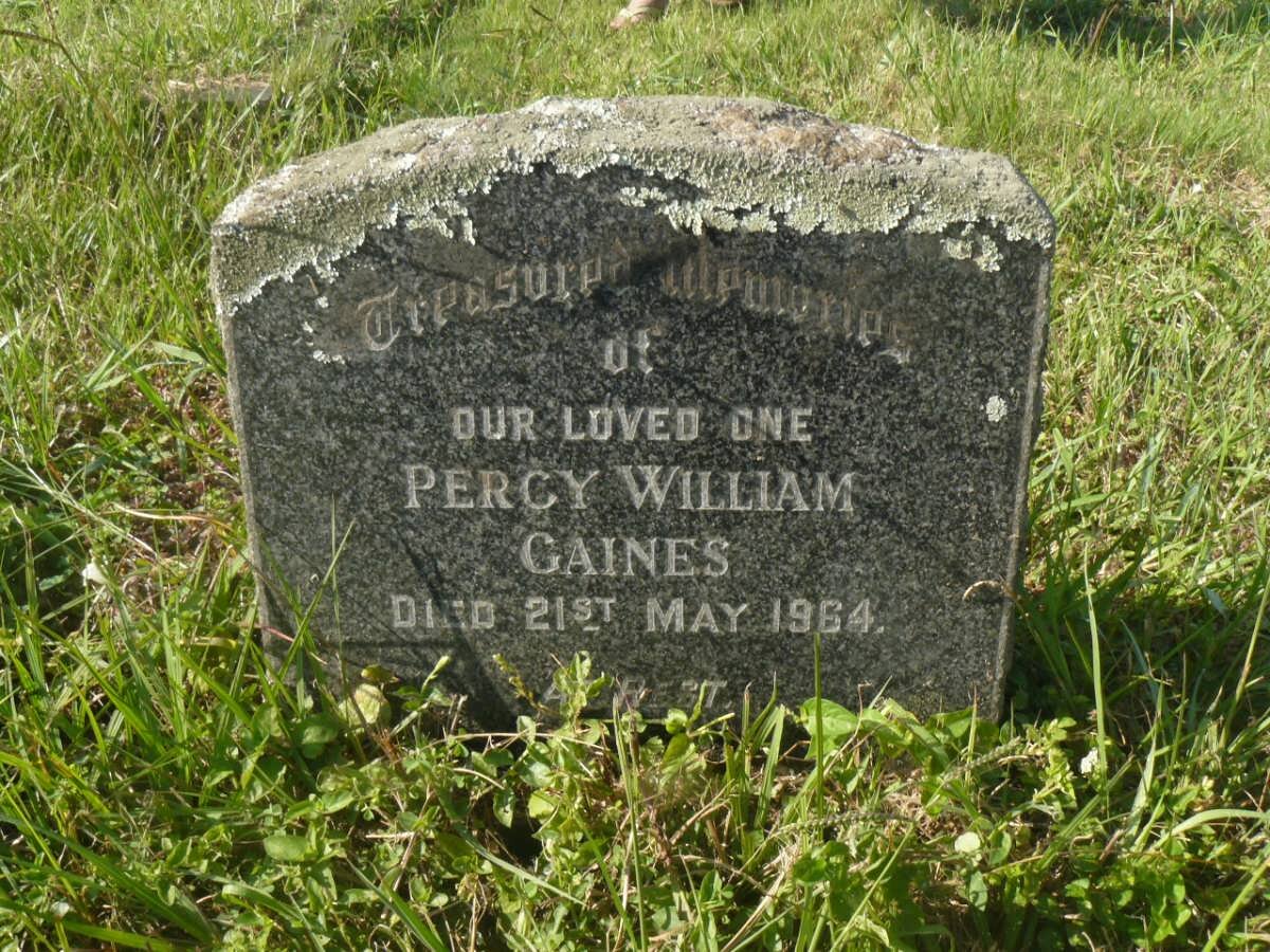 GAINES Percy William -1964