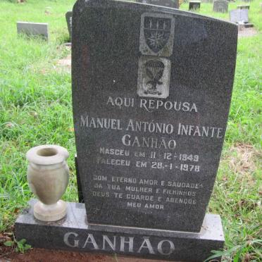 GANHÃO Manuel António Infante 1949-1978