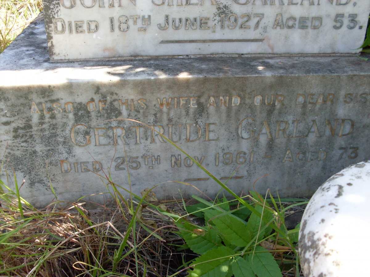 GARLAND John Shea -1927 :: Gertrude -1961