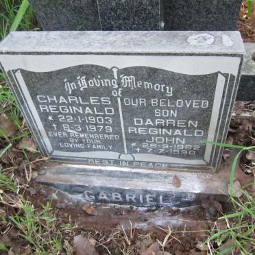 GABRIEL Charles Reginald 1903-1979 :: GABRIEL Darren Reginald John 1962-1990