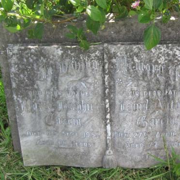 GARCIU Louis Antonio -1959 &amp; Marie Josephine -1957