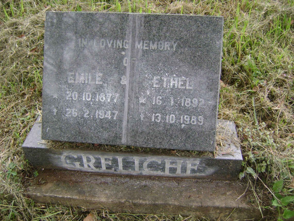 GRELICHE Emile 1877-1947 &amp; Ethel 1892-1989