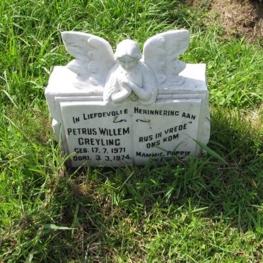 GREYLING Petrus Willem 1971-1974