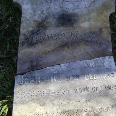 GRAY Margaret 1943-1943