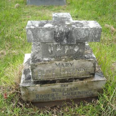 GREENING William Robert 1879-1968 &amp; Mary Olive 1884-1967