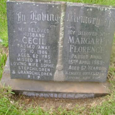 GRIMBECK Cecil -1986 :: GRIMBECK Margaret Florence -1969 