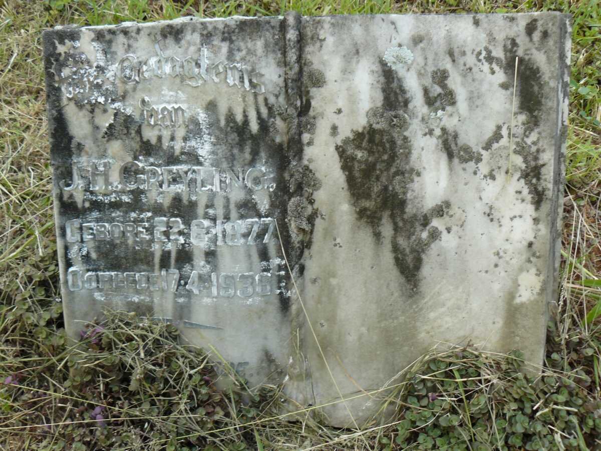 GREYLING J.H. 1877-1936