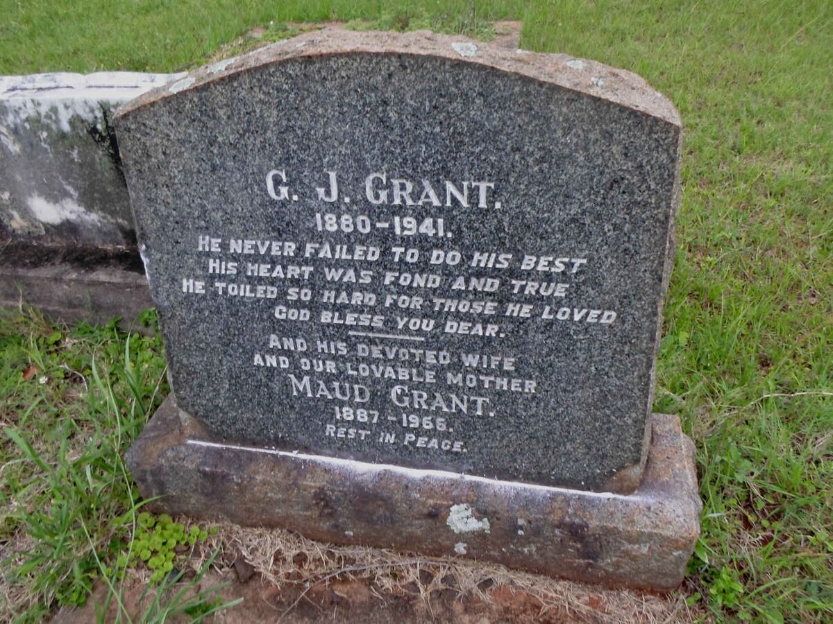 GRANT George Johnston 1880-1941 &amp; Maud 1887-1966