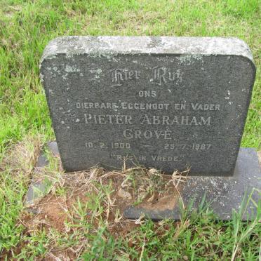 GROVE Pieter Abraham 1900-1967