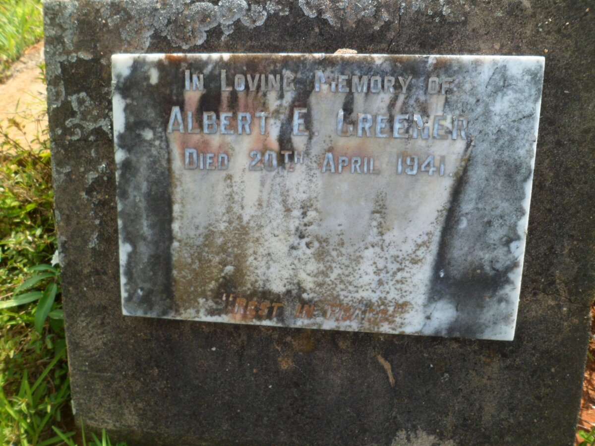 GREENER Albert E. -1941