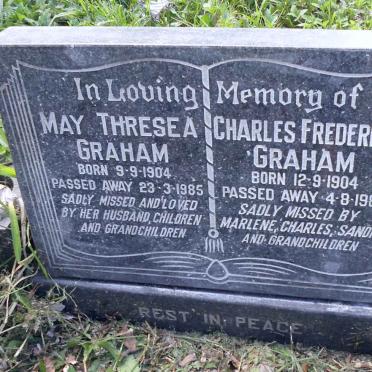 GRAHAM Charles Frederick 1904-1986 &amp; May Thresea 1904-1985