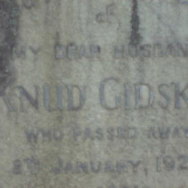 GIDSKE Knud -1925 &amp; Olive S. -1966