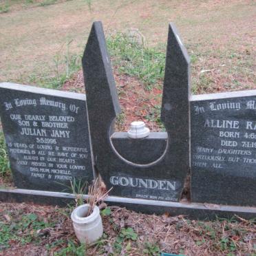 GOUNDEN Julian Jamy -1996 :: GOUNDEN Alline Ramiah 1951-1999