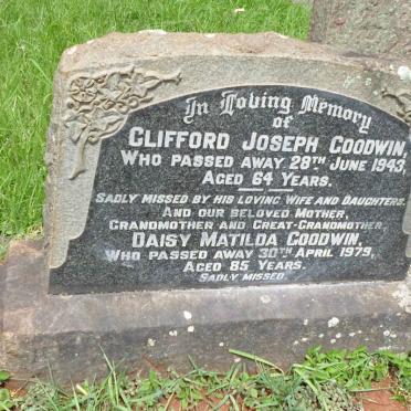 GOODWIN Clifford Joseph -1943 &amp; Daisy Matilda -1979