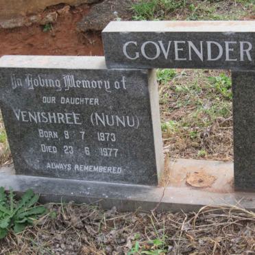 GOVENDER Venishree 1973-1977