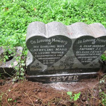 GEYER Anthony J.J. 1909-1995 &amp; Catheline Maud 1912-1983