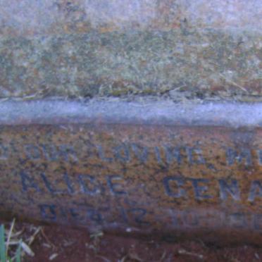 GENAL Alice -1965 :: GENAL Camilla Louise 1922-1940